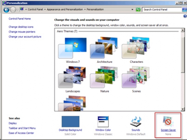 ขั้นตอนง่ายๆ สำหรับการเปลี่ยนแปลง Screen Saver ใน Windows 7